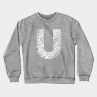 Letter U Crewneck Sweatshirt